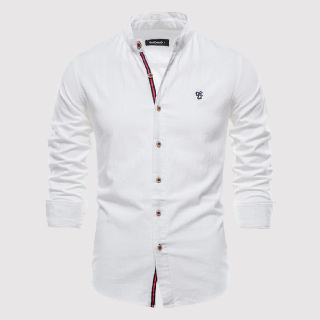 Taylor Ryder Embroidered Plain Slim Fit Button Shirt