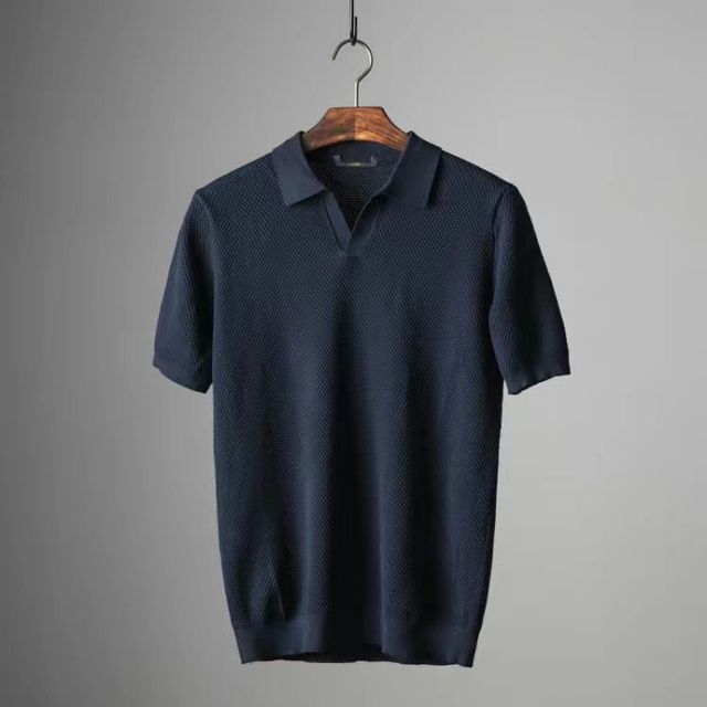 Luke Adams Knitted Polo Shirt